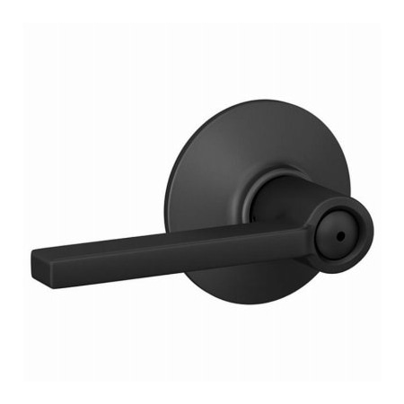Schlage Lock Latitude BLK Bath Lever F40GLAT622